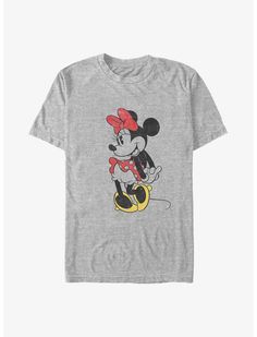 Classic Minnie Mouse, Minnie Mouse Shirt, Minnie Shirt, Graphic Top, Disney Tshirts, Disney Tops, Mickey Minnie, Mickey And Friends, Mens Tees