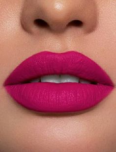 ##Lipstick## Rose Pink Lipstick Shade, Rose Pink Lipstick, Hot Pink Lipstick Makeup Look, Hot Pink Lip, Bright Pink Lipstick, Hot Pink Lipstick, Lipstick Kylie, Pink Lipstick Makeup, Pink Lips Art