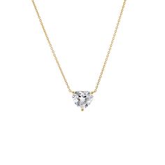 14K Gold / 0.25 CT Lab Grown Diamond Heart Solitaire Necklace 14K - Adina's Jewels Diamond Anklet, Solitaire Necklace, Bold Rings, Gold Cocktail Ring, Celebrate Love, Solitaire Necklaces, Everyday Rings, Anklet Bracelet, Diamond Bracelets