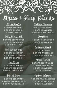 Summer Scents, Essential Oils For Sleep