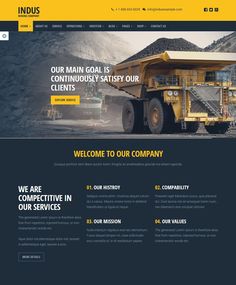 the website design for industrial company