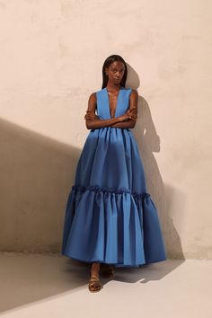 Greta Constantine, Wedding Guest Dress Summer, 가을 패션, African Fashion Dresses, Mode Vintage, Classy Dress, African Dress, Blue Dress, Look Fashion