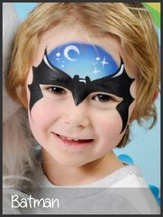 batman face painting by mimicks Batman Halloween, Homemade Face Paints