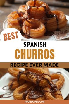 Elevate your brunch game with this top-notch Spanish churros recipe. Impress your guests with homemade churros that are crispy on the outside, soft on the inside, and utterly irresistible. A must-try for brunch enthusiasts and home chefs! Cuban Churros Recipe, Easy Homemade Churros Recipes, Churro Conchas, Chorro Recipes, Cinnamon Delights, Spanish Churros Recipe, Churro Bowls, Best Churros Recipe, Homemade Churros Recipe