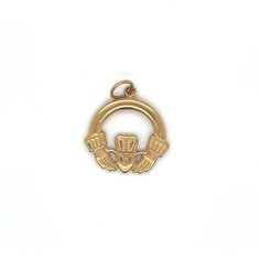 Vintage 14k Yellow Gold Claddagh Charm. The Claddagh pendant is solid gold and weighs 2.28g. The 14k Claddagh measures .75" tall and .75" wide, not including the bail and it has been tested 14k. Boston Ma, Pendant Necklaces, Favorite Jewelry, Solid Gold, Jewelry Necklace Pendant, Boston, Jewelry Necklaces, Yellow Gold, Bathing Beauties