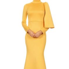 La Fatima Mustard Long Sleeve Dress/Evening/Cocktail/Elegant Party Dress/Size Small Dress Features: Brand: La Fatima Style: Maxi Dress Color: Mustard Material: Polyester Size: Small Maxi Party Dress, Elegant Party Dress, Gauze Maxi Dress, Black Floral Maxi Dress, Yellow Maxi Dress, Strappy Maxi Dress, Paisley Maxi Dress, Cutout Maxi Dress, Elegant Party Dresses