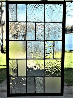 a window that has been made to look like glass