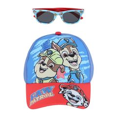 Pop into action this summer with the matching Paw Patrol set. Shield your little one from the sun with this matching hat and sunglasses set. This set is not only lightweight and breathable but contains UV protection sunglasses for your little one's protection. Whether its a day in the park or a day at the beach stay cool and protected. Made of Synthetic Hat And Sunglasses, Waist Pack Men, Outback Hat, Dog Movies, Suspender Clips, Checkbook Covers, Paw Patrol Nickelodeon, Suspenders Men, Suspenders For Women