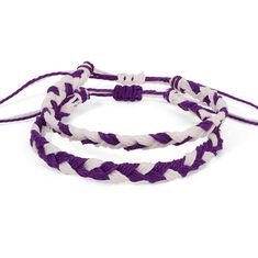 Hand woven bracelets in your favorite team colors! Sea, sun, snow, sweat and shower safe. Adjustable, one size fits most. Guys wear 'em, too Casual White Adjustable Braided Bracelets, Casual Adjustable White Braided Bracelet, Casual White Braided Bracelets With Adjustable Length, Casual White Beaded Bracelets With Adjustable Cord, Adjustable White Wristband For Sports, White Braided Friendship Bracelets, White Braided Jewelry For Friendship, White Braided Casual Jewelry, Casual Adjustable Wristband