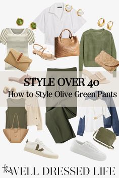 Discover how to style olive green pants. The Well Dressed Life share five outfit ideas with olive green pants for spring. Pick up this reader favorite wardrobe basic and pair with earthy tones and neutrals. Shop the post or use it as outfit inspiration and create outfits with what you have in your closet Olive Green Trousers Outfit, Casual Date Night Outfit Summer, Chambray Shirt Outfits, Classic Fashion Style, Green Pants Outfit