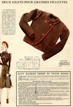 an old fashion ad from the 1950's shows a woman in a dress and jacket