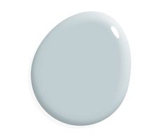 an egg painted in light blue on a white background