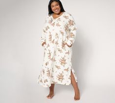 Enjoy cozy nights and lazy mornings in this Carole Hochman sleep gown fabricated in a feel-good textured knit. And bonus: the charming floral pattern is cute enough for company! From Carole Hochman. Floral Print Long Sleeve Nightgown For Loungewear, Comfortable Long Sleeve Sleep Dresses, Comfortable Spring Nightgown For Overnight, Cozy Spring Sleepwear For Overnight, Cozy Sleepwear For Overnight In Spring, Comfy Sleepwear For Daywear In Spring, Sleep Gown, Lazy Morning, Sleepwear & Loungewear