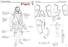 "Patterns for Theatrical Costumes" www.pinterest.com Tudor Sewing Pattern, Theatrical Costumes, Vintage Vogue Sewing Patterns, Creative Textiles