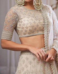 Anushree Reddy Lehenga, Amjad Khan, Orang India, Lehenga Choli Designs, White Lehenga, Indian Outfits Lehenga, Lehnga Dress, Lehenga Blouse Designs, Designer Bridal Lehenga