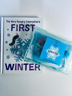 the very hungry caterpillar's first winter book is in its plastic case