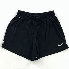 Nike Dri-Fit Mens Athletic Shorts Black Elastic Waist Lined Stretch Mid Rise M Measurements Waist: 24” stretch Rise: 9.5” Inseam: 4.5” Pant leg opening: 12” Weight: 4.5oz Brand: Nike Color: Black Size: M Style: Athletic Material: 100% Polyester Closure: Elastic Waist Inseam: 4.5 In Sold as pictured. Thanks for looking! Free Shipping and 60 Day free returns! This listing was easily created using the SellHound Posting App! Cute Shorts For School, Shorts For Sports, Nike Shorts Aesthetic, Black Shorts Aesthetic, Nike Clothes Women, Black Shorts Athletic, Shorts For School, Black Shorts Women, Nike Shorts Outfit