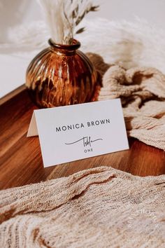 Modern Minimalist Wedding Place Cards, Wedding Place Cards, Rustic Place Cards, Neutral Name Cards, Table Name Cards, Editable Template by SianShopics on Etsy Wedding Place Cards Rustic, Name Cards Table, Rustic Place Cards, Place Cards Wedding, Table Name Cards, Table Name, Cards Table, Paper Place