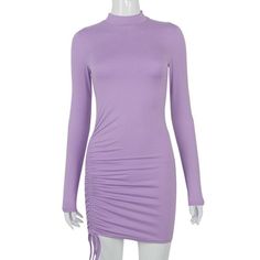 The Long Sleeve Tight Dress is a stylish dress that will not fail to impress at a party. This Autumn Tight Dress has been designed to be both comfortable and stylish. The material is made from a mix of 60% cotton and 40% polyester. When you wear this dress you will not only look stylish but feel great at the same time. This is a festive tight dress, which combines the body-conscience design of the modern & sexy tight dress with traditional elements. It has everything you want in an outfit to be Knit Skirt Outfit, Basic Bodycon Dress, Dirndl Outfit, Dresses Autumn, Women Turtleneck, Bandeau Tops, Pencil Skirt Dress, Mini Robes, Ruched Bodycon Dress