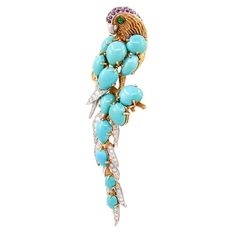 Exquisite Luxury Turquoise Jewelry, Luxury Pierced Turquoise Jewelry, Vintage Jewels Cartier High Jewelry, Luxury Vintage Turquoise Necklace, Cartier Brooch, Luxury Turquoise Brooches For Wedding, Turquoise Brooch, Luxury Elegant Cartier Brooches, Luxury Cartier Elegant Brooches