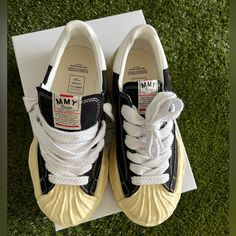 Worn Twice. Great Condition. Maison Mihara Yasuhiro Shoes, Mihara Yasuhiro Shoes, Maison Mihara Yasuhiro, Maison Mihara, Mens Shoes Sneakers, Men's Shoes, Shoes Sneakers, Black White, Man Shop