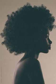 a woman with an afro standing in front of a white background by nicole stribbling for stocks on artfire