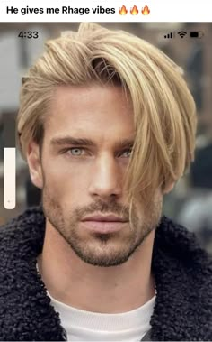 Blonde Hairstyles Long, Brown Hair Male, Blonde Men, Long Hair Highlights, Men Blonde Hair, Redhead Men, Long Blond, Blonde Hairstyles, Men Hair Color