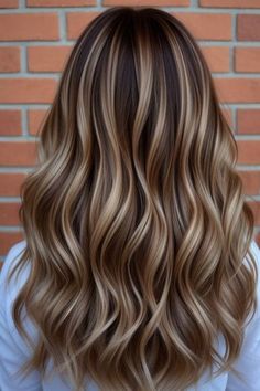 Embrace fall with bronde balayage! Discover the warm, natural tones that are trending this season #fallhaircolor #brondebalayage #autumnhair #fallhairtrends #brondehair #fallbalayage #hairinspo #brondehighlights #sunkissedhair #fallhairideas Highlight In Hair Ideas, Cute Highlight Ideas For Brown Hair, Cute Hair Brunette, Light Brunette With Highlights And Lowlights, Deep Caramel Highlights, Highlight Ideas For Hair, Hilights On Brunettes, Highlights On Brown Hair Medium Length, Blond Highlights In Light Brown Hair