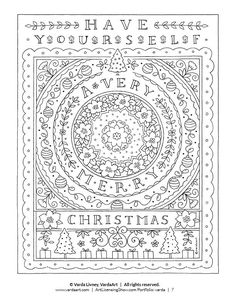 a christmas card with the words, have yourself merry written in black ink on white paper