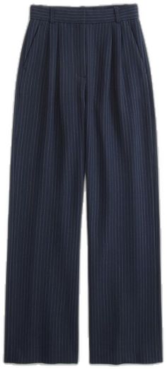 Sloane Tailored Pant, Tailored Pants Women, Wide Leg Pant, Tailored Pants, Navy Stripes, Abercrombie Fitch, Wide Leg Pants, Wide Leg, Pants For Women