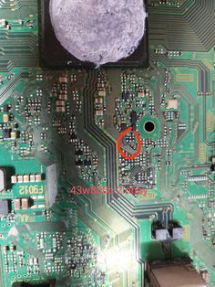 the red circle is located on the motherboard