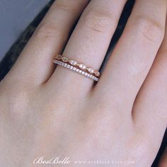 Eternity Ring Set, Stackable Ring Sets, Gold Art Deco, Stackable Rings, Wedding Ring Sets, Eternity Ring, Wedding Ring Bands, Ring Sets, Wedding Bands