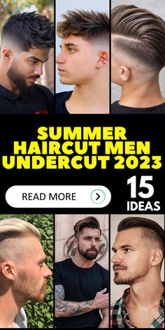 Top V-Shaped Haircut Ideas for Men Two Block Haircut Men Undercut, Summer Haircut For Men, Undercut Haircut