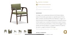 an image of a chair with green upholstered back and armrests on it