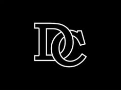 the letter dc is made up of two overlapping lines