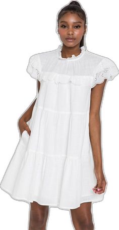 Babydoll Dress, Womens Fashion Trends, Show Off, Baby Dolls, Unique Style, White Dress, Twist, Mini Dress, Wardrobe