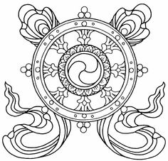 an ornamental design with swirls and circles on white background royalty illustration for coloring book pages,