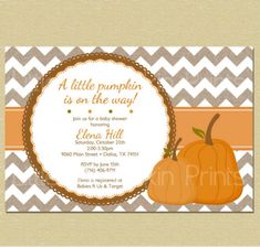 a little pumpkin is on the way baby shower