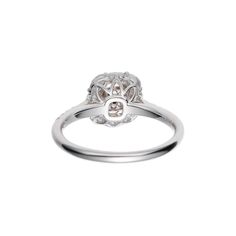 Elegant Round Cut Halo Ring For Proposal, Elegant Brilliant Cut Halo Ring For Proposal, Elegant Halo Ring For Proposal With Round Cut, Elegant Diamond Halo Ring For Proposal, Elegant White Gold Halo Ring For Proposal, Elegant Round Halo Ring For Proposal, Diamond Cut Sapphire Ring With Cushion Shape, Elegant Brilliant Cut Ring For Proposal, Elegant Diamond Cluster Ring For Proposal