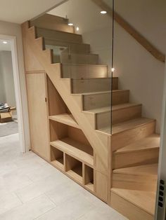 Modern Staircases, تحت الدرج, Staircase Storage, Stairway Design, Stairs Design Modern, Diy Stairs, 아파트 인테리어