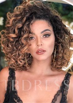 Capless Women 120% 16 Inches Wigs 16 Inch Hair, Synthetic Curly Hair, Hair Photo, Shoulder Length Hair, Hairstyles Haircuts