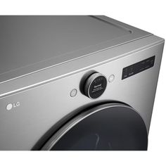 an lg washing machine with the door open