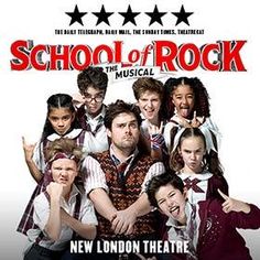 the poster for school of rock musical, starring actors from various countries and nationalitiess