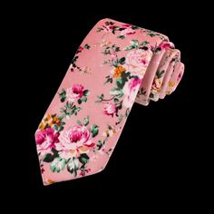 Floral Print Standard Tie For Wedding, Wedding Suit Accessories With Floral Print Standard Tie, Adjustable Ties Neckwear For Wedding, Adjustable Wedding Neckwear Ties, Pink Standard Tie Suit Accessories For Groom, Pink Standard Tie For Groom, Adjustable Pink Tie For Wedding, Pink Adjustable Suit And Tie Accessories, Pink Adjustable Standard Tie For Suits