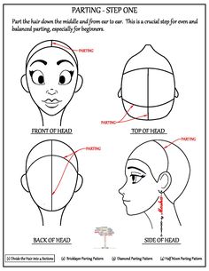 Pictorial on parting the hair to create a balanced and full set of box braids and individual double twists utilizing the Bricklayer Pattern. More braiding patterns to come. Parting Pattern, Diamond Parting, Box Braids Tutorial, Braiding Your Own Hair, Blonde Box Braids, Jumbo Box Braids, Box Braids Styling