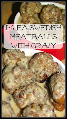 some meatballs with gravy in a white bowl