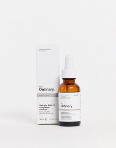 Serum by The Ordinary Your skin, but better 2% salicylic-acid serum Designed to decongest and exfoliate skin Water-free formula Oil-like texture BHA salicylic acid works to penetrate skin to exfoliate and unclog pores, resulting in a reduction of blackheads, blemishes and redness Over time pore size and textural irregularities will be reduced and skin tone improved Ideal for users who are new to BHA's Non-irritating and non-comedogenic Product is non-returnable for hygiene reasons The Ordinary Salicylic Acid, The Ordinary Serum, Exfoliate Skin, How To Exfoliate Skin, Unclog Pores, Simple Skincare, Salicylic Acid, Body Skin, Body Skin Care