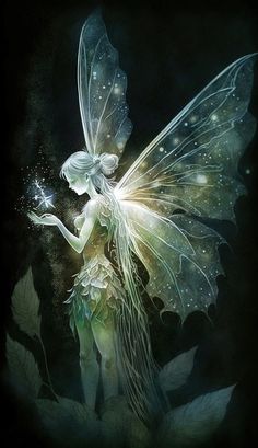 a fairy holding a star in her hand