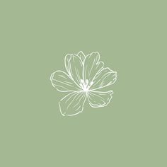 a white flower on a green background with the words, i love you in it