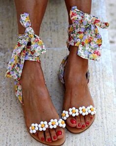 Hippie Sandals, Bohemian Sandals, Ankle Flats, Women Flat Sandals, Hippie Top, Bohemian Chic Fashion, Floral Sandals, Sandals Slippers, Sandals Women